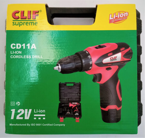 CORDLESS DRILL / SCREW DRIVER 10MM CLIF SUPREME - Image 2