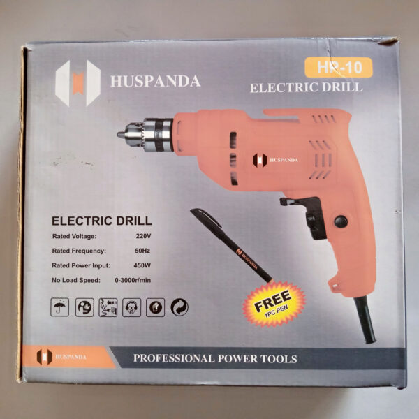10 MM DRILL MACHINE HUSPANDA BRAND REVERSIBLE - Image 7