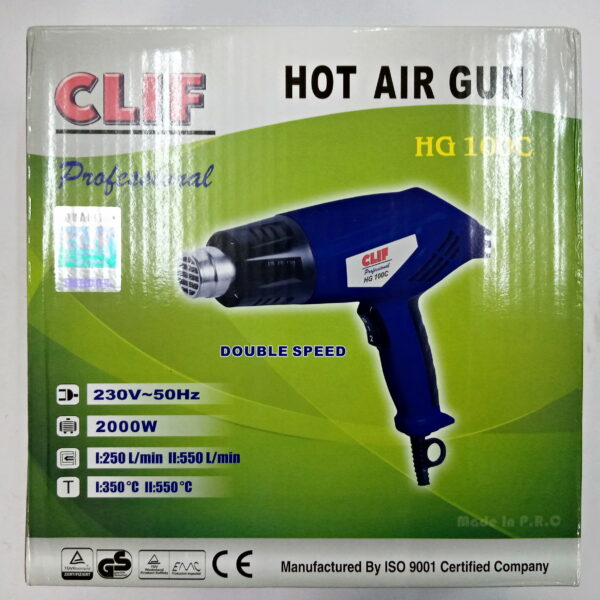 CLIF Professional HOT AIR HEAT GUN 2000Watt - Image 2