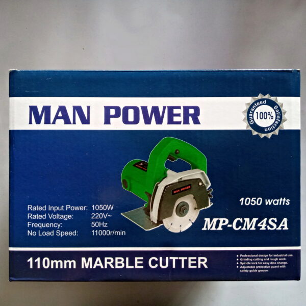 MAN POWER PROFESSIONAL MARBLE CUTTER 110MM SA - Image 3