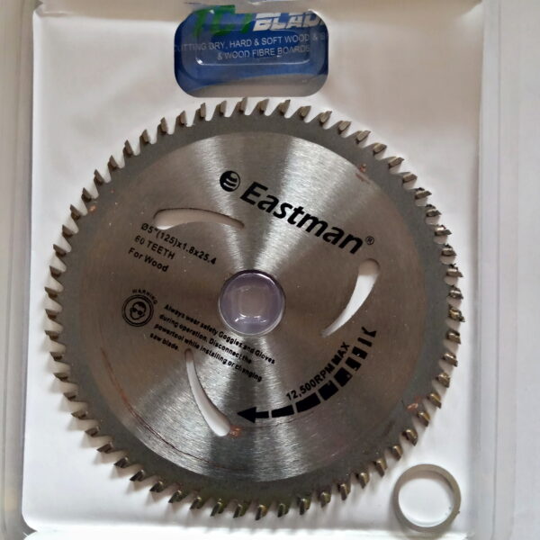 EASTMAN TCT BLADES FOR WOOD 125MM 60T - Image 2