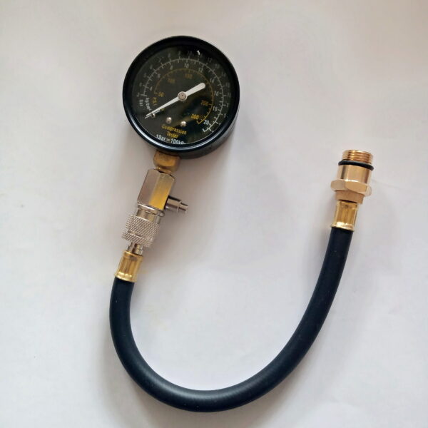 MEGA Professional Automotive Petrol Gas Engine Cylinder Compression Test Gauge - Image 2