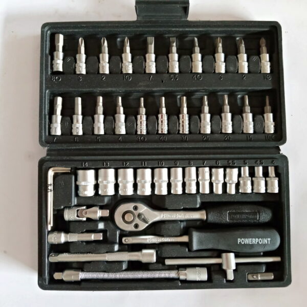 POWERPOINT 1/4" DRIVE 46 PCS HEX Socket Set - Image 3