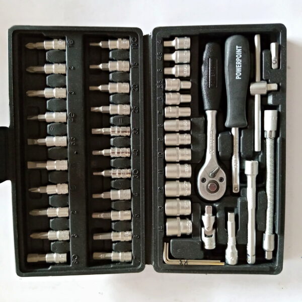 POWERPOINT 1/4" DRIVE 46 PCS HEX Socket Set - Image 2