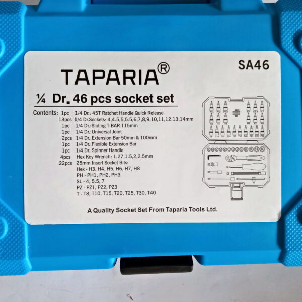 TAPARIA SA46 Socket Set  (Pack of 46 PCS) - Image 3