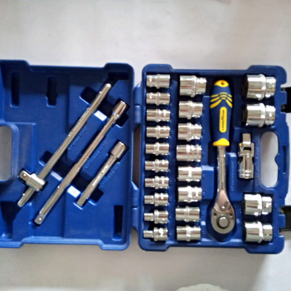 GOODYEAR 27 PCS 1/2" DRIVE HEX SOCKET SET HEAVY DUTY - Image 2