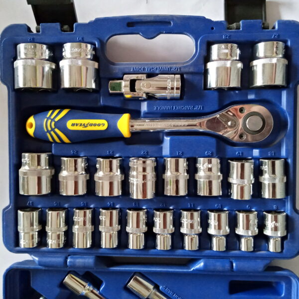 GOODYEAR 27 PCS 1/2" DRIVE HEX SOCKET SET HEAVY DUTY - Image 4