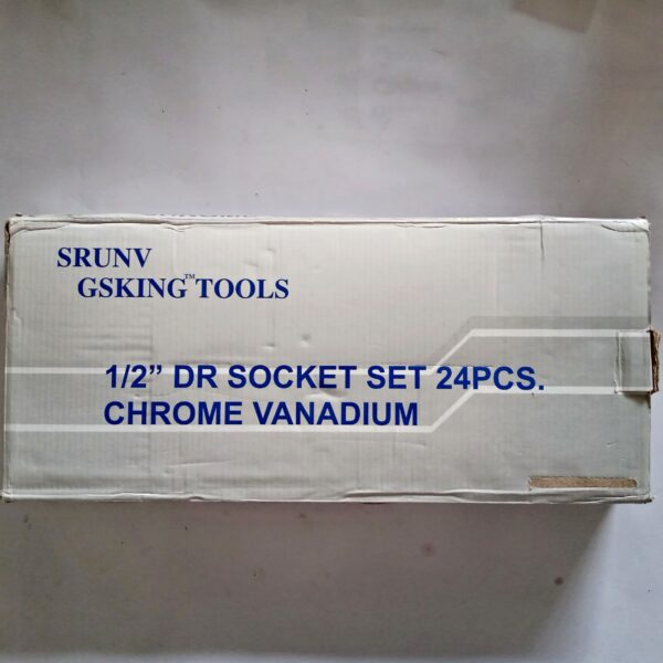 GS KING TOOLS  24 PCS 1/2" DRIVE HEX SOCKET SET HEAVY DUTY - Image 4