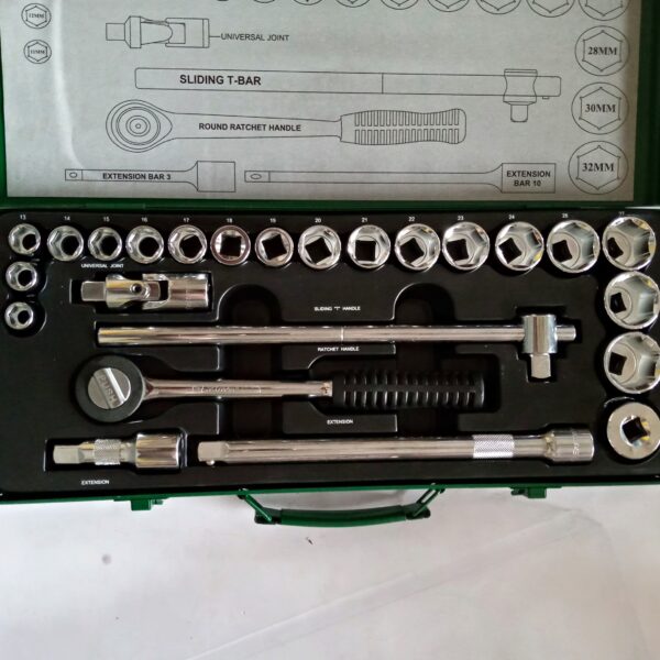 EASTMAN  24 PCS 1/2" DRIVE HEX SOCKET SET HEAVY DUTY - Image 4