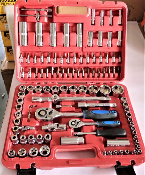 SRUNV 108 PCS 1/2" \ 1/4" DRIVE HEX SOCKET SET HEAVY DUTY - Image 7