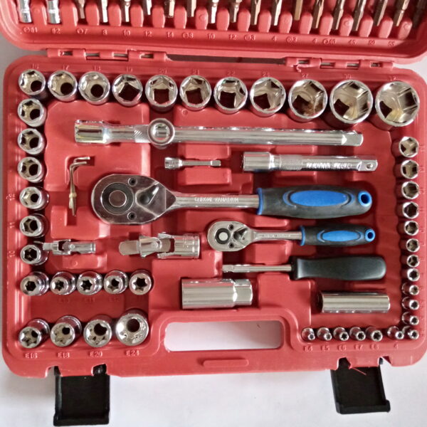 SRUNV 108 PCS 1/2" \ 1/4" DRIVE HEX SOCKET SET HEAVY DUTY - Image 8