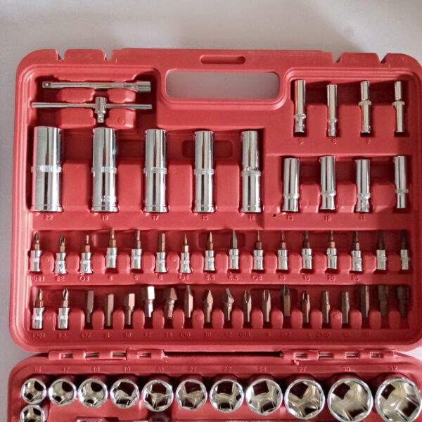 SRUNV 108 PCS 1/2" \ 1/4" DRIVE HEX SOCKET SET HEAVY DUTY - Image 6