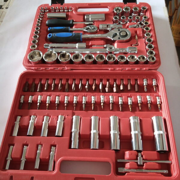 SRUNV 108 PCS 1/2" \ 1/4" DRIVE HEX SOCKET SET HEAVY DUTY - Image 5