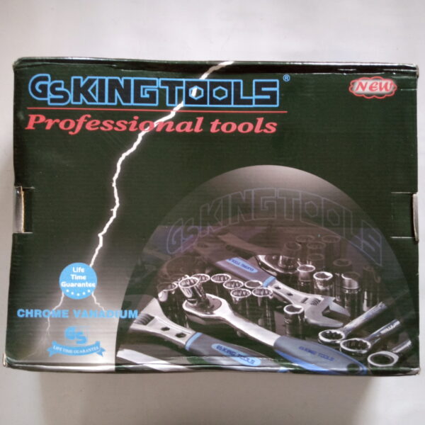 GS KING TOOLS 94 PCS 1/2"  1/4" DRIVE HEX SOCKET SET HEAVY DUTY - Image 7