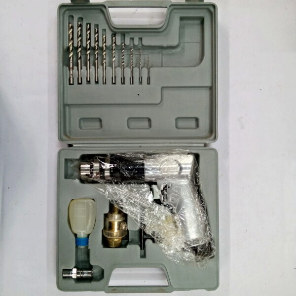 HEAVY DUTY Works New 3/8" Reversible Pneumatic Drill Air Drilling Machines Tool Pistol Type - Image 7
