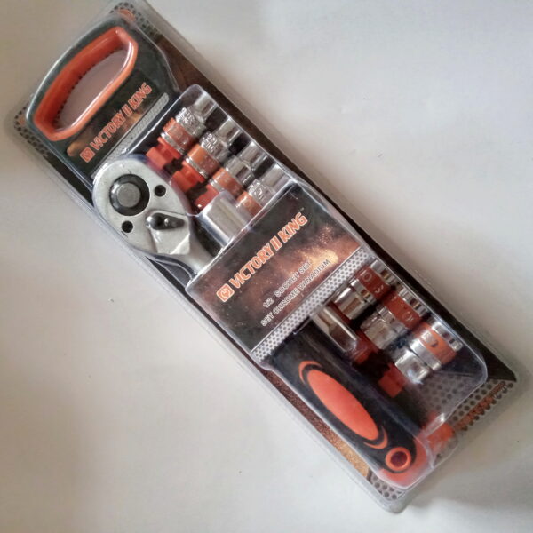 IMG_20210225_175643_188 Socket Set Wrench Spanner 1/2" Sq. Drive with Ratchet Handle, Extension Rod, (Copy) - Image 3