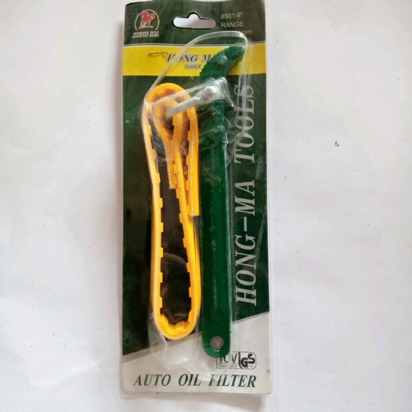 HONG-MA  9" Belt Type Oil Filter Wrench Slot Ribbed - Image 4