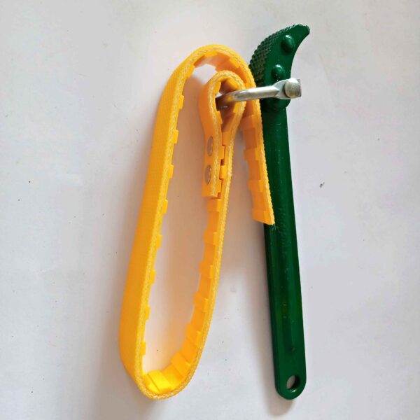 HONG-MA  9" Belt Type Oil Filter Wrench Slot Ribbed - Image 2