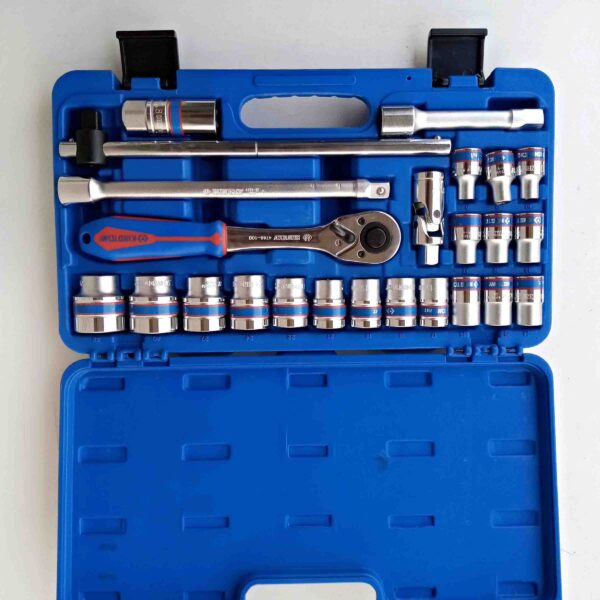 KING TONY  24 PCS 1/2" DRIVE HEX SOCKET SET HEAVY DUTY - Image 2