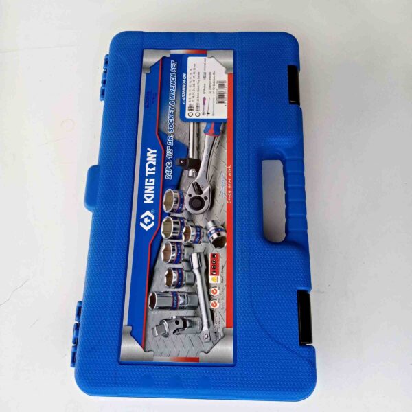 KING TONY  24 PCS 1/2" DRIVE HEX SOCKET SET HEAVY DUTY - Image 5