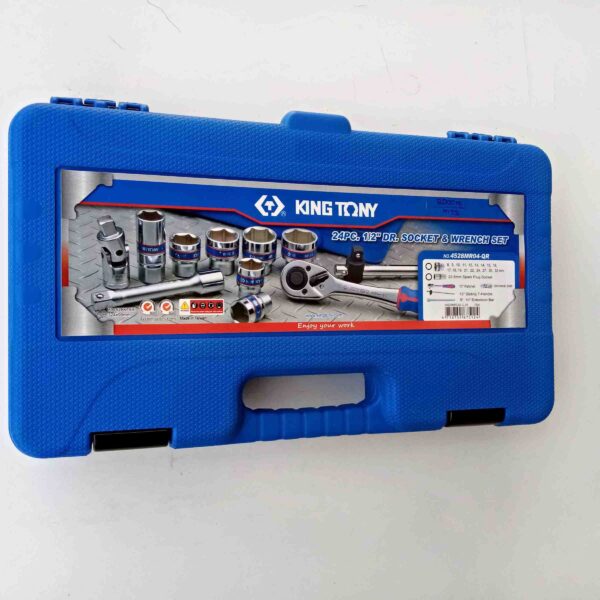 KING TONY  24 PCS 1/2" DRIVE HEX SOCKET SET HEAVY DUTY - Image 6