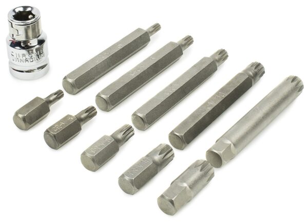 CIC 11pcs 12 Point Spline Bit Set CR-V - Image 3