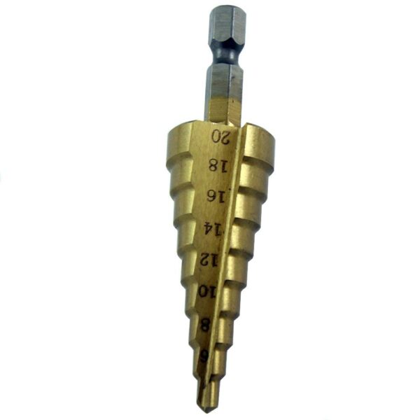 Step Drill Bit 4-20 mm Metal Hole Cutter - Image 3