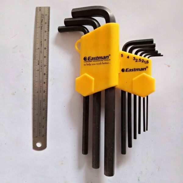 EASTMAN Eak-2408 MM sizes Long Pattern Hex Allen Key Set - Image 4