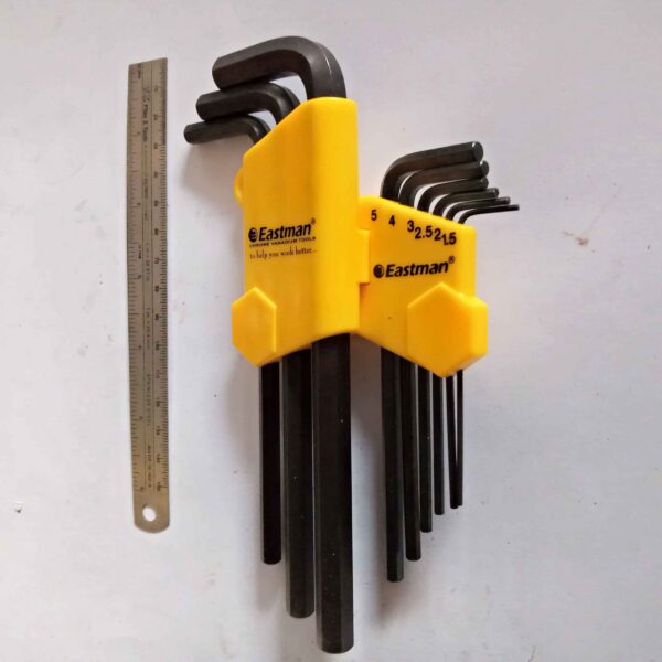 EASTMAN Eak-2408 MM sizes Long Pattern Hex Allen Key Set - Image 2