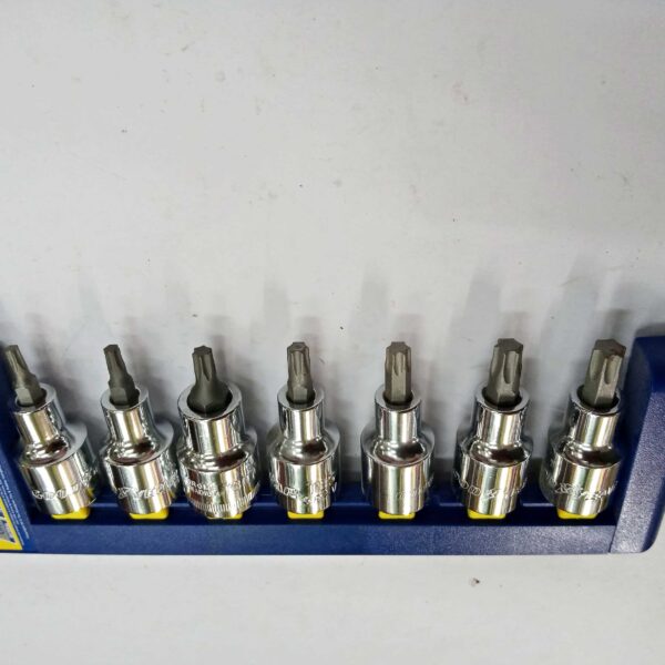 GOODYEAR 1/2" Square Drive Torx/Star Bit Socket Set 7 Pcs - Image 3
