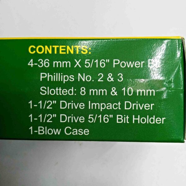 EASTMAN EID-2500-01 Steel Impact Driver Bit Set CRV Bits, Silver 5Pcs Set - Image 5