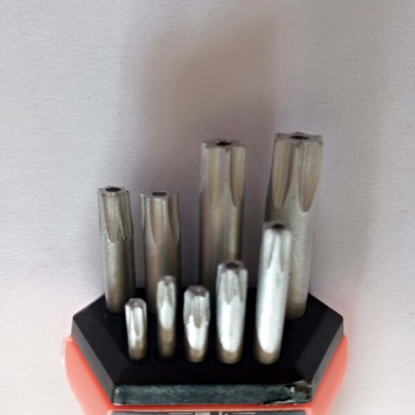 Q TOOLS Long Torx / Star Allen Key Set 9pc - Image 4