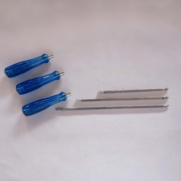 Heavy Duty Taiwan made 2 in 1 Impact Screw Driver Set - 3 pcs set-Slotted & Philips - Image 5