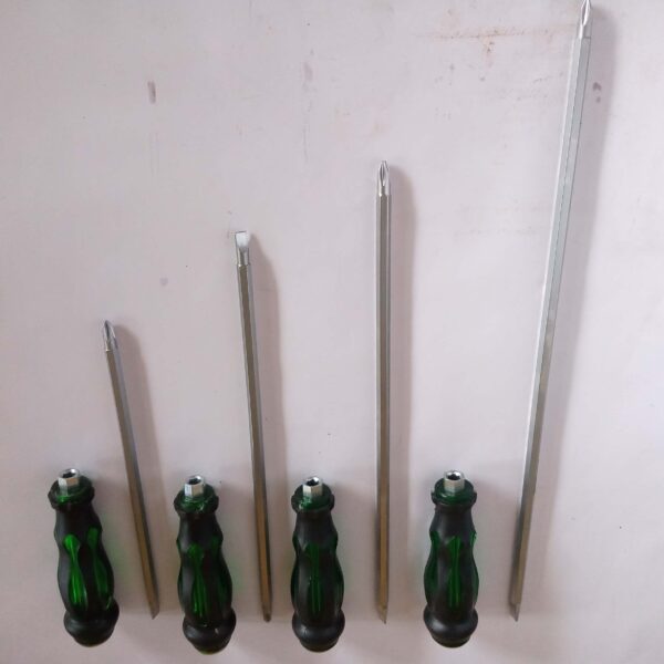 Heavy Duty Taiwan made 2 in 1 Impact Screw Driver Set - 4 pcs set-Slotted & Philips - Image 4