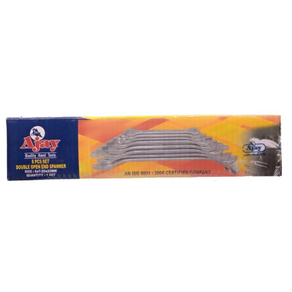 AJAY Double Sided Open End Wrench 6X7 To 20X22 | 8Pcs set - Image 5
