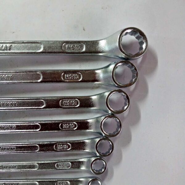 OAYKAY -6X7 TO 20X22 - 8PCS Double Sided Ring End Wrenc (Pack of 8 Pcs) - Image 3