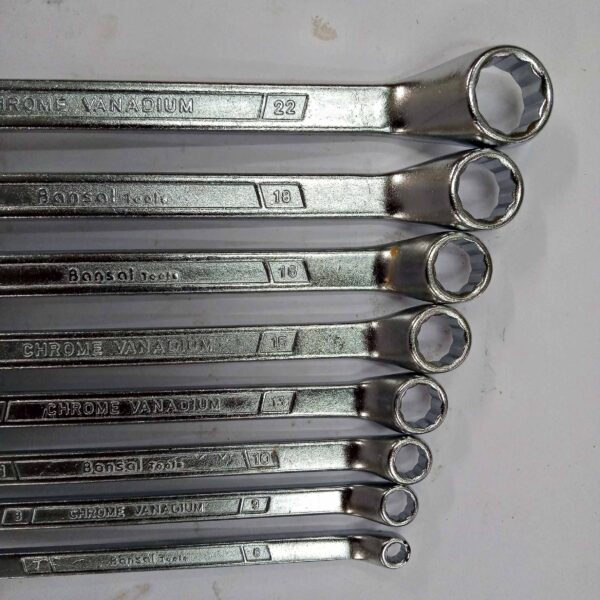 IMG_20210319_175437_491 BANSAL TOOLS -6X7 TO 20X22 - 8PCS Double Sided Ring End Wrench (Pack of 8 Pcs) - Image 3