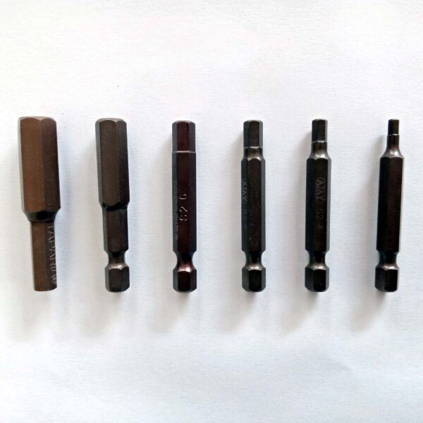 AJAY combo set of HEX Screwdriver Bits 6 Pcs 60MM LONG - Image 2