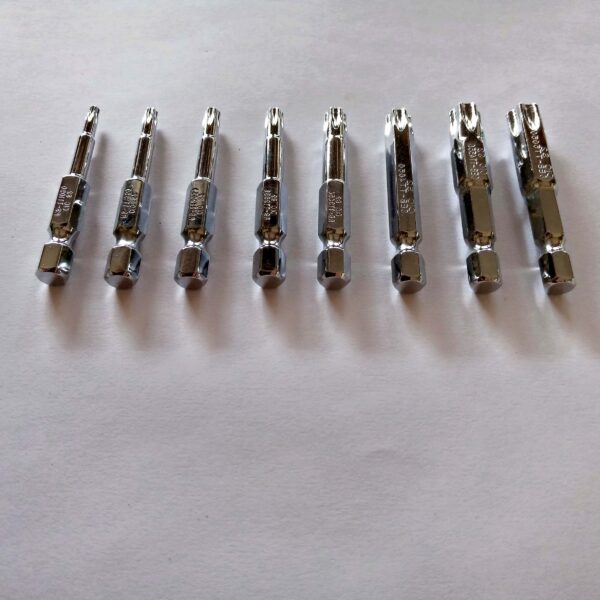 CIC Combo set of Torx With Hole Screwdriver Bits-Pack Of 8-50MM Long - Image 2