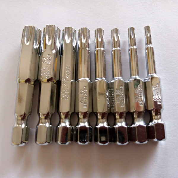 CIC Combo set of Torx With Hole Screwdriver Bits-Pack Of 8-50MM Long - Image 8
