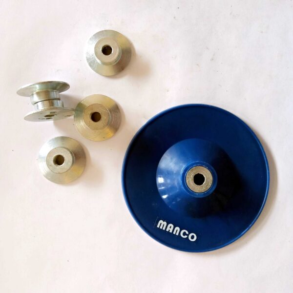 Plastic Backing Pad Grinder Nut for Sanding, SET OF 5 PCs (FREE 1Pc PVC PAD) - Image 3