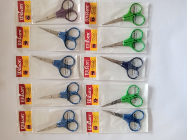 WILSON Gold Stainless steel 4.5" Multipurpose Scissor - Pack of 10 pcs set - Image 2