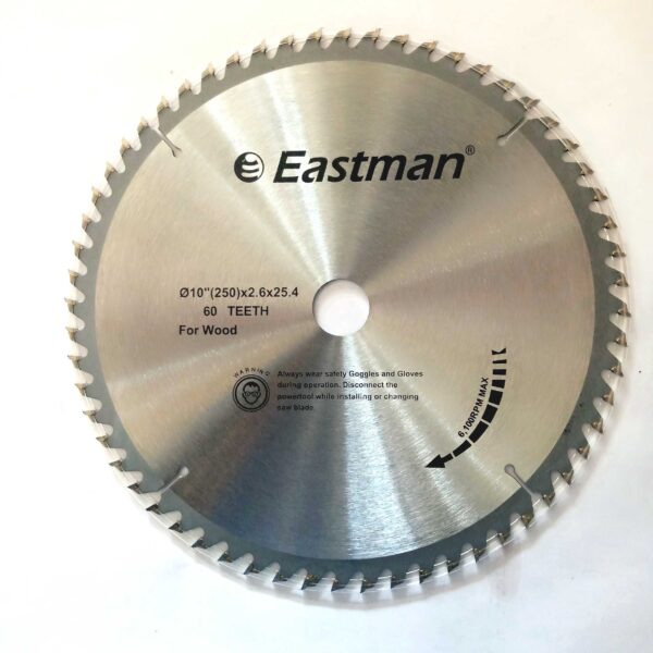 EASTMAN-TCT Wood Circular Saw Blade - 10Inch * 60Teeth - Image 2