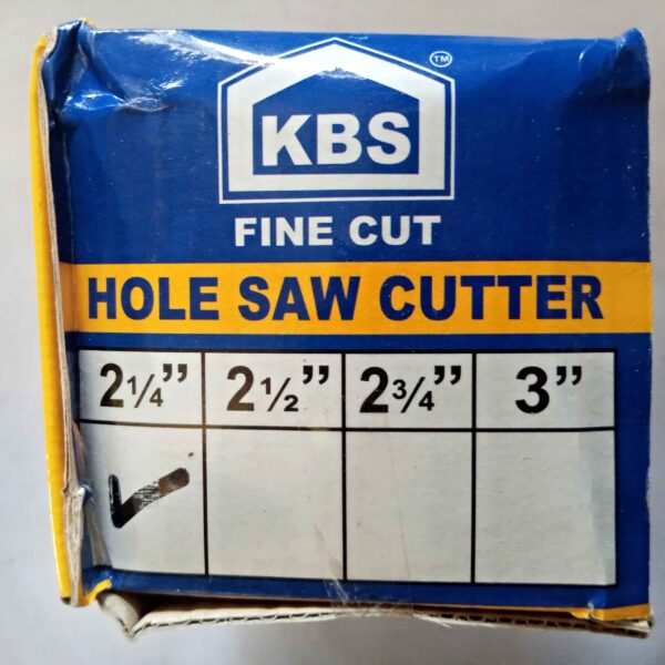 KBS FINE CUT-57mm Carbon Steel Tipped Bit Metal Hole Saw Cutter Heavy Duty New - Image 4