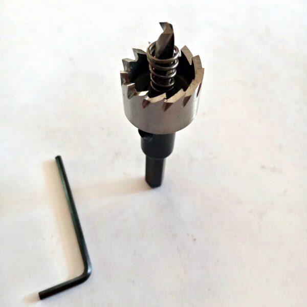 High Speed Steel HSS- Tipped Drill Bit Metal Hole Saw Cutter Heavy Duty-22mm - Image 3