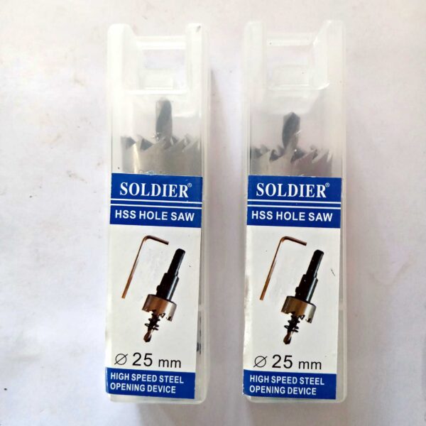 High Speed Steel HSS-Tipped Drill Bit Metal Hole Saw Cutter Heavy Duty-25mm - Image 3