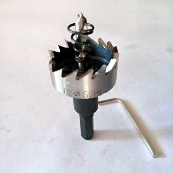 High Speed Steel HSS-Tipped Drill Bit Metal Hole Saw Cutter Heavy Duty-30mm - Image 2
