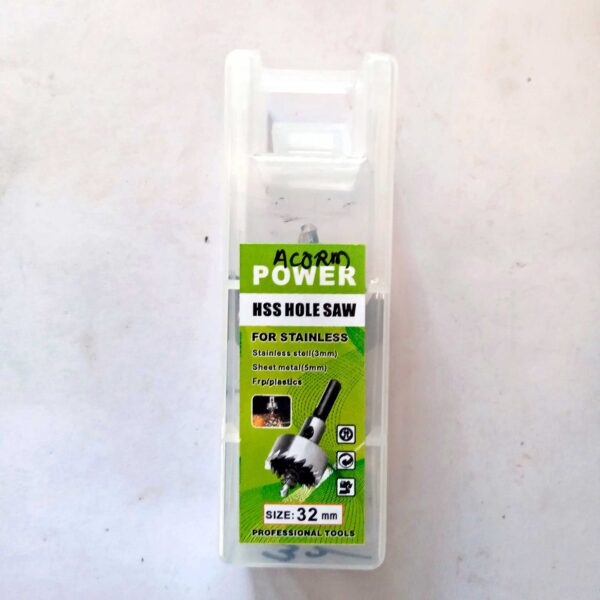 High Speed Steel HSS-Tipped Drill Bit Metal Hole Saw Cutter Heavy Duty-32mm - Image 5