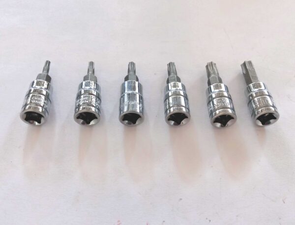 Combo set of Torx Bit Socket 1/4" Sq.Drive-Screwdriver Bits-Pack Of 6 - Image 2