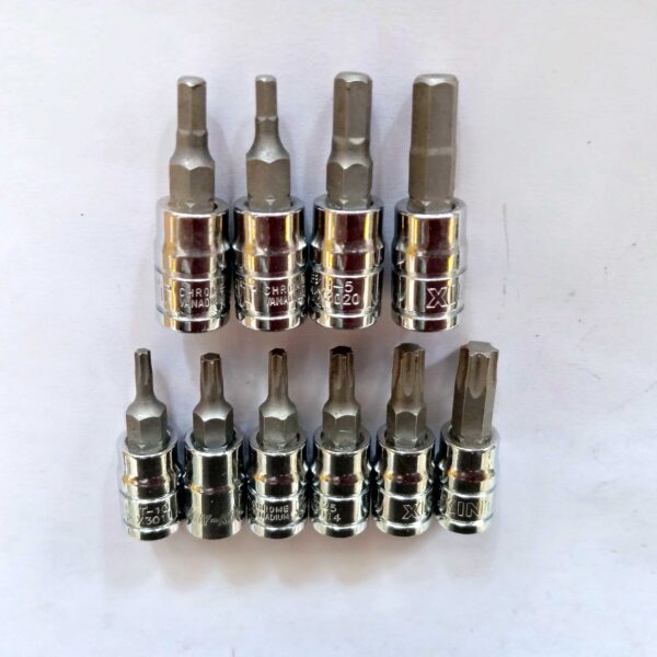 Combo set of Bit Socket 1/4" Sq. Drive-Torx & Hex Bits-Pack Of 10 bits - Image 3